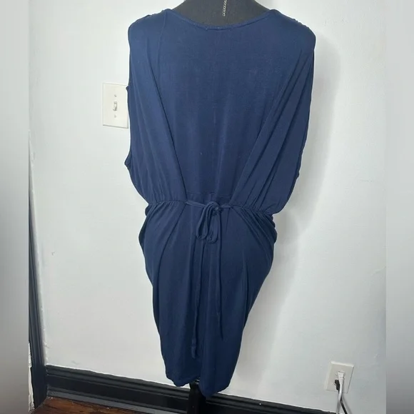 Soprano Elegant Navy Blue Women's Dress - Picture 5 of 5